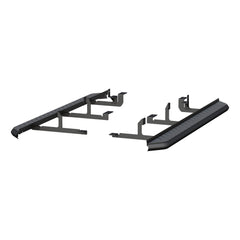 AeroTread 5" x 73" Black Stainless Running Boards, Select Chevrolet Blazer - Black Patch Performance - ARIE2061041