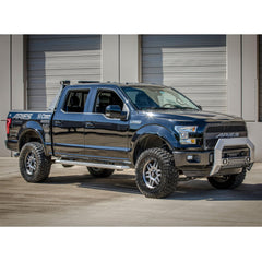 AdvantEDGE 5-1/2" x 75" Chrome Aluminum Side Bars, Select Ford F150, F250, F350 - Black Patch Performance - ARIE2555012