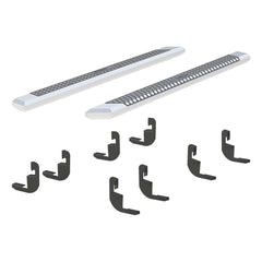 AdvantEDGE 5-1/2" x 91" Chrome Aluminum Side Bars, Select Silverado, Sierra Crew - Black Patch Performance - ARIE2555015
