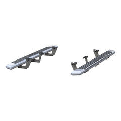 AdvantEDGE 5-1/2" x 75" Chrome Aluminum Side Bars, Select Dodge Durango - Black Patch Performance - ARIE2555053