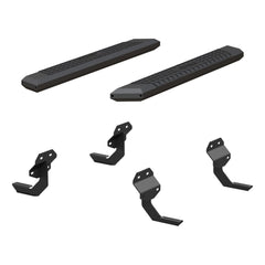 AdvantEDGE 5-1/2" x 53" Black Aluminum Side Bars, Select Ford F150, F250, F350 - Black Patch Performance - ARIE2556011