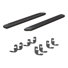 AdvantEDGE 5-1/2" x 75" Black Aluminum Side Bars, Select Silverado, Sierra Crew - Black Patch Performance - ARIE2556051