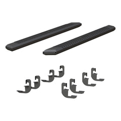 AdvantEDGE 5-1/2" x 75" Black Aluminum Side Bars, Select Silverado, Sierra Crew - Black Patch Performance - ARIE2556051