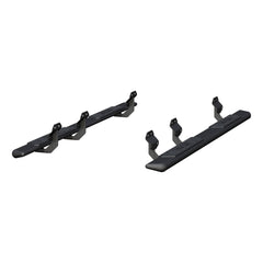 ARIES 2558048 AscentStep 5-1/2" x 91" Black Steel Running Boards, Select Ford F-Series Crew - Black Patch Performance - ARIE2558048