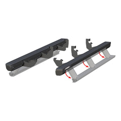 ActionTrac 83.6" Powered Running Boards, Select Ford Ranger - Black Patch Performance - ARIE3047923