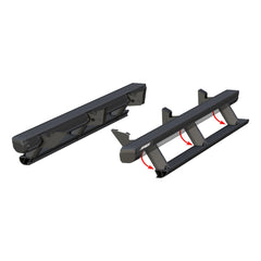 ActionTrac 83.6" Powered Running Boards, Select Toyota Tacoma Crew Cab - Black Patch Performance - ARIE3047953