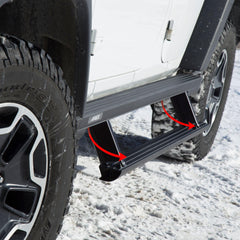ActionTrac 69.6" Powered Running Boards, Select Chevrolet Tahoe - Black Patch Performance - ARIE3048103