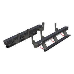 ActionTrac 87.6" Powered Running Boards, Select Silverado, Sierra Crew Cab - Black Patch Performance - ARIE3048315