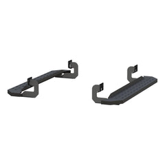 ARIES 2055516 RidgeStep 6-1/2" x 53" Black Steel Running Boards, Select Ford F-150 - Body from Black Patch Performance