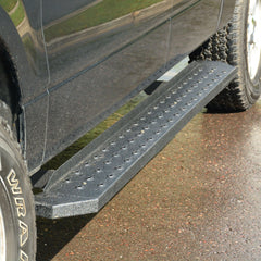 ARIES 2055518 RidgeStep 6-1/2" x 91" Black Steel Running Boards, Select Ford F-150 - Body from Black Patch Performance