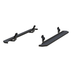 ARIES 2055521 RidgeStep 6-1/2" x 85" Black Steel Running Boards, Select Ford F-Series - Body from Black Patch Performance