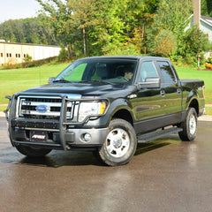 ARIES 2055522 RidgeStep 6-1/2" x 53" Black Steel Running Boards, Select Ford F-250, F-350 - Body from Black Patch Performance