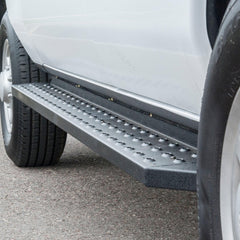 ARIES 2055545 RidgeStep 6-1/2" x 96", 36" Black Steel Running Boards, Select Ford Transit - Body from Black Patch Performance
