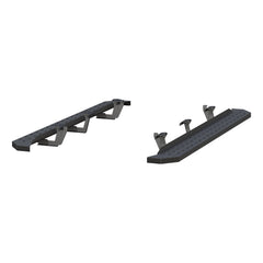 ARIES 2055553 RidgeStep 6-1/2" x 75" Black Steel Running Boards, Select Dodge Durango - Body from Black Patch Performance