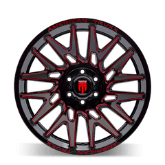22x12 AT EVOLUTION 8x170 Offset ( - 44) Center Bore (125.2) Style #AT1919 | AT1919 - 22270BTR - Black Patch Performance - ATAT191922270BTR
