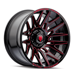 22x12 AT EVOLUTION 8x180 Offset ( - 44) Center Bore (124.2) Style #AT1919 | AT1919 - 22278BTR - Black Patch Performance - ATAT191922278BTR