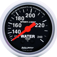 2 - 1/16 in. WATER TEMPERATURE, 120 - 240 Fahrenheit, SPORT - COMP - Black Patch Performance - AUTO3332