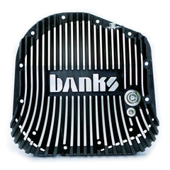 Ram-Air Differential Cover Kit, Satin Black/Machined, w/Hardware for 1985-2022 Ford Sterling Axle 12-bolt with 10.25/10.5 ring gear - Black Patch Performance - BANK19252