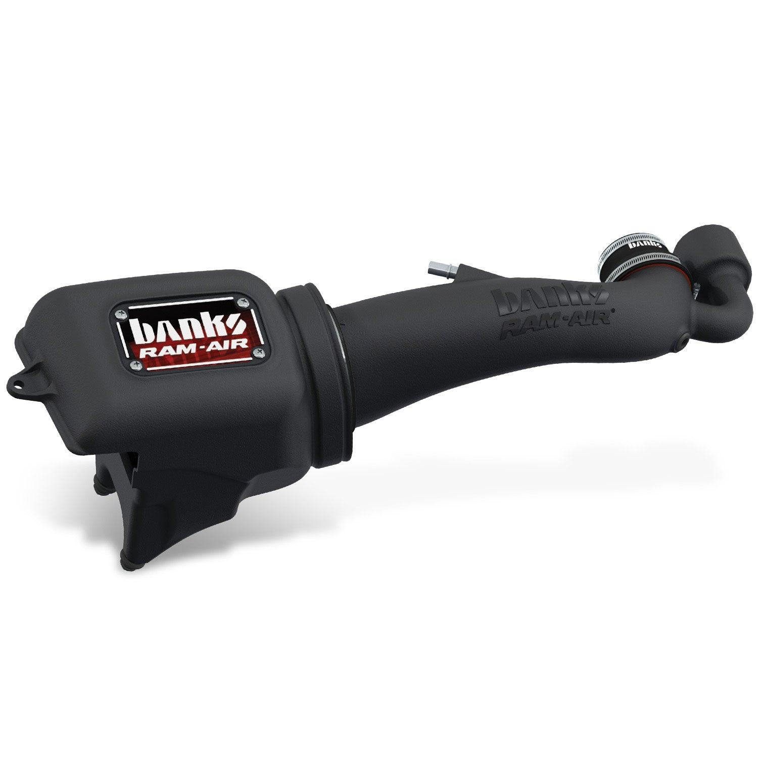 Banks Ram-Air, Big-Ass Oiled Filter, Cold Air Intake System for 2018-2020 Jeep Wrangler JL 3.6L, and 2020 Gladiator 3.6L - Black Patch Performance - BANK41843