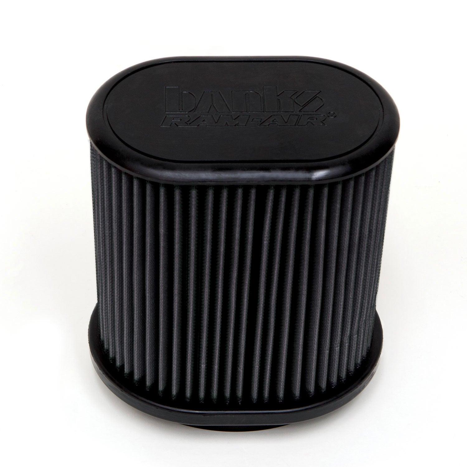 Banks Ram-Air, Big-Ass Dry Filter, Cold Air Intake System for 2018-2020 Jeep Wrangler JL 3.6L, and 2020 Gladiator 3.6L - Black Patch Performance - BANK41843D