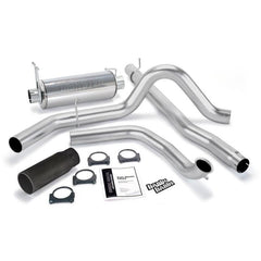 GBE Monster Exhaust Black Tip - Black Patch Performance - BANK48656B