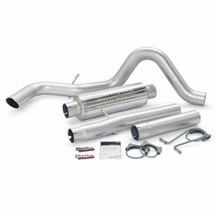 Ford (Crew Cab Pickup - 6.0 - Bed Length: 81.0, 82.4Inch) Exhaust System Kit - Black Patch Performance - BANK48791