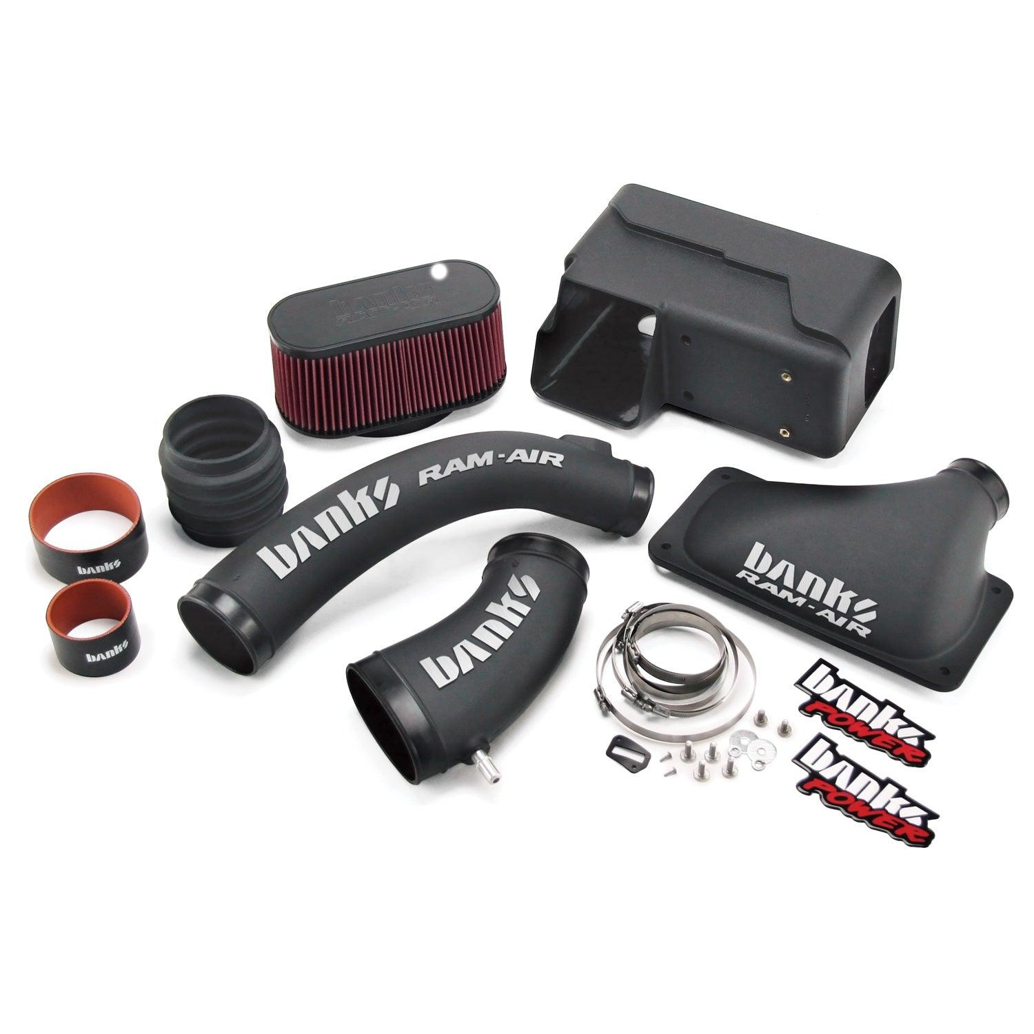 Banks Ram-Air, Oiled Filter, Cold Air Intake System for 2006-2017 Ford Class-A Motorhome 6.8L - Black Patch Performance - BANK49191