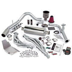 PowerPack Bundle, with AutoMind Chip, Chrome tip for 2000-2004 Ford Excursion 6.8L, No EGR - Black Patch Performance - BANK49445