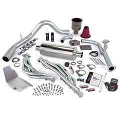 PowerPack Bundle, with AutoMind Chip, Chrome tip for 2000-2004 Ford Excursion 6.8L, No EGR - Black Patch Performance - BANK49445