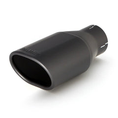Monster Exhaust System, 2.5-inch Single Exit, Cerakote Black Tip for 1997-1999 Jeep Wrangler 2.5L/4.0L, Cat outlet slip fit - Black Patch Performance - BANK51312B