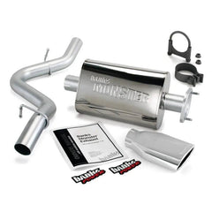 GBE Monster Exhaust Chrome Tip - Black Patch Performance - BANK51314