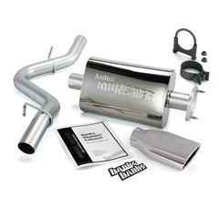 GBE Monster Exhaust Chrome Tip - Black Patch Performance - BANK51314