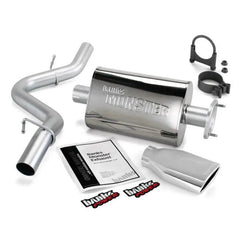 GBE Monster Exhaust Chrome Tip - Black Patch Performance - BANK51314