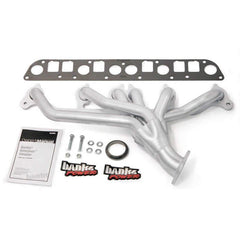 Exhaust Header System, Revolver Exhaust Header with hardware for 1991-1999 Jeep Wrangler 4.0L, 1991-1998 Cherokee - Black Patch Performance - BANK51327