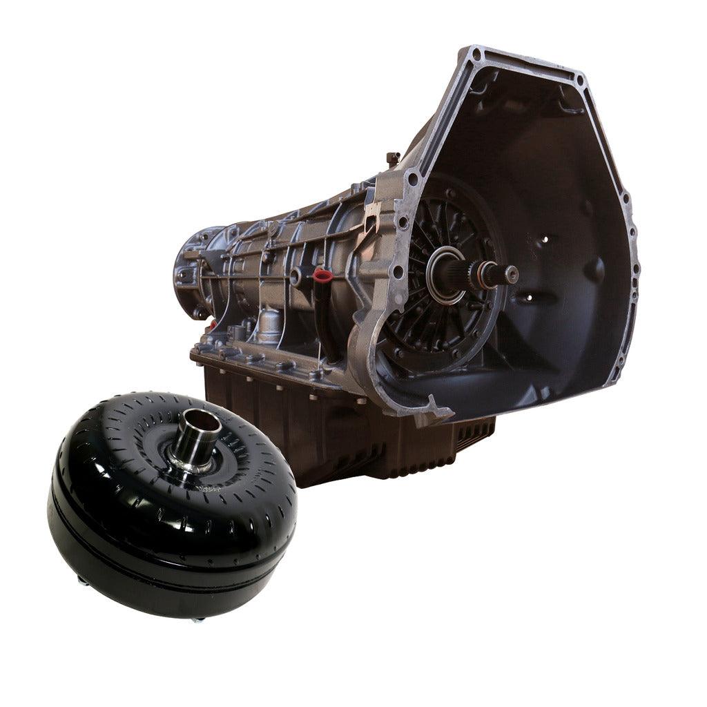 BD Ford 4R100 Transmission &amp; Converter Stage 4 Package - 1999-2003 4wd c/w Auxiliary Filter Kit - Transmission from Black Patch Performance