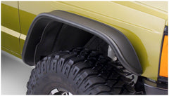 8401 JEEP CHEROKEE XJ FLAT STYLE FRONT ONLY FENDER FLARES - Black Patch Performance - BUSH1006307