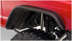 8401 JEEP CHEROKEE XJ FLAT STYLE FRONT ONLY FENDER FLARES - Black Patch Performance - BUSH1006307
