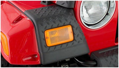 Bushwacker 14007 Black Trail Armor Front Corners for 1997-2006 Jeep Wrangler, Pair - Black Patch Performance - BUSH14007