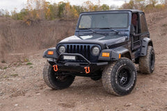 Bushwacker 14007 Black Trail Armor Front Corners for 1997-2006 Jeep Wrangler, Pair - Black Patch Performance - BUSH14007