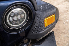 Bushwacker 14007 Black Trail Armor Front Corners for 1997-2006 Jeep Wrangler, Pair - Black Patch Performance - BUSH14007