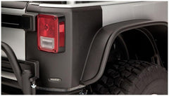 Bushwacker 14009 Black Trail Armor Rear Corners for 2007-2018 Jeep Wrangler JK 2-Door, Pair - Black Patch Performance - BUSH14009