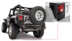 Bushwacker 14009 Black Trail Armor Rear Corners for 2007-2018 Jeep Wrangler JK 2-Door, Pair - Black Patch Performance - BUSH14009