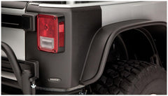 Bushwacker 14009 Black Trail Armor Rear Corners for 2007-2018 Jeep Wrangler JK 2-Door, Pair - Black Patch Performance - BUSH14009