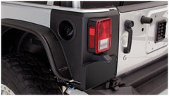 Bushwacker 14009 Black Trail Armor Rear Corners for 2007-2018 Jeep Wrangler JK 2-Door, Pair - Black Patch Performance - BUSH14009