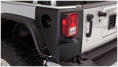 Bushwacker 14009 Black Trail Armor Rear Corners for 2007-2018 Jeep Wrangler JK 2-Door, Pair - Black Patch Performance - BUSH14009