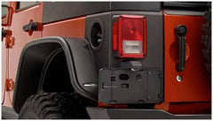 Bushwacker 14010 Black Trail Armor Rear Corners for 2007-2018 Jeep Wrangler JK Unlimited 4-Door, Pair - Black Patch Performance - BUSH14010