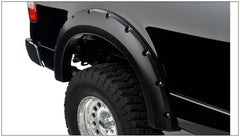 Bushwacker 20054-02 Black Pocket/Rivet Style Smooth Finish Rear Fender Flares for 2004-2008 Ford F-150 - Black Patch Performance - BUSH2005402