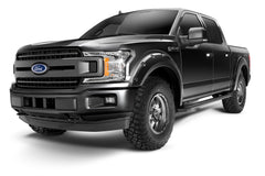 Bushwacker 20945-32 Fender Flares Pocket Style-Color Agate Black Met Finish 4 Pc - Black Patch Performance - BUSH2094532