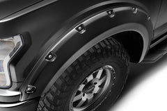 Bushwacker 20945-32 Fender Flares Pocket Style-Color Agate Black Met Finish 4 Pc - Black Patch Performance - BUSH2094532