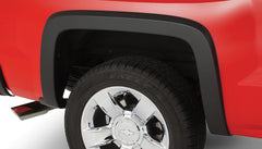 Bushwacker 40088-02 Black OE-Style Smooth Finish Rear Fender Flares for 2007-2013 Chevrolet Silverado 1500; Fits 69.3 In. Bed - Black Patch Performance - BUSH4008802